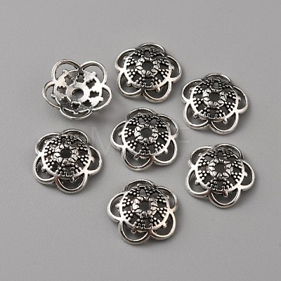 Tibetan Style Alloy Bead Caps FIND-WH0116-07C-AS-1