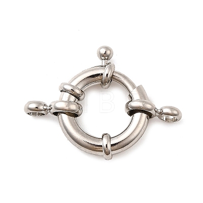 Brass Spring Ring Clasps KK-D407-01P-E-1