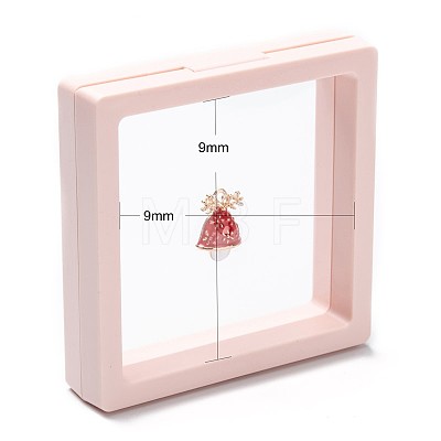 Square Transparent PE Thin Film Suspension Jewelry Display Box X1-CON-D009-01A-04-1
