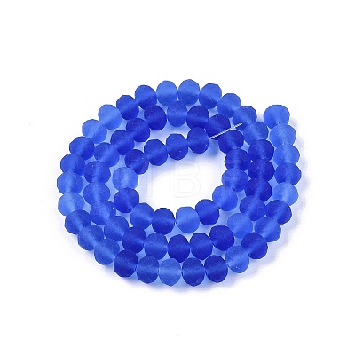 Transparent Glass Beads Strands X-EGLA-A044-T8mm-MD31-1