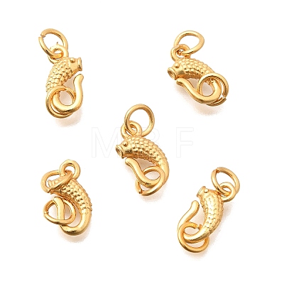 Brass S-Hook Clasps KK-G600-09G-1