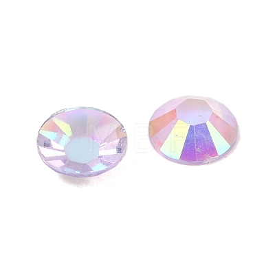 Electroplated Transparent Flat Back Resin Rhinestone Cabochons RESI-XCP0002-44C-1