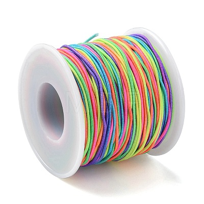 Round Segment Dyed Polyester Elastic Cord EC-YW0001-01-1