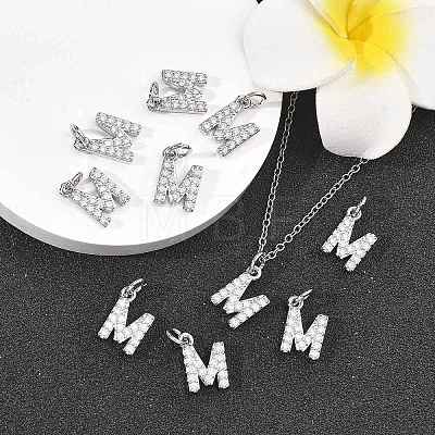 SHEGRACE Brass Micro Pave Clear Cubic Zirconia Pendants XGRQ29805-394P-M-1