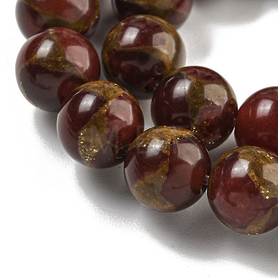 Synthetic Gold Clinquant Stone Beads Strands G-P549-A01-01C-1