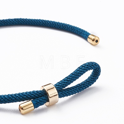 Braided Nylon Cord Bracelet Making MAK-A017-D02-05G-1