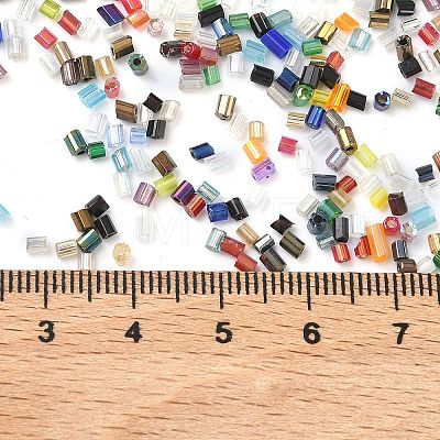 Glass Round Bugle Beads SEED-XCP0001-42-1
