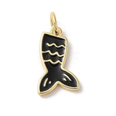 Rack Plating Brass Enamel Pendants KK-Z056-48G-02-1