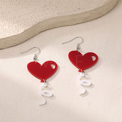 Valentine's Day Acrylic Dangle Earrings FS-WGB34A3-17-1