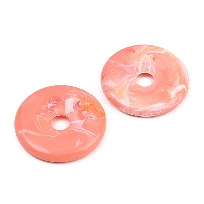 Opaque Imitation Jade Acrylic Pendants OACR-G064-07A-1