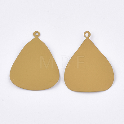 Spray Painted Eco-Friendly Iron Pendants IFIN-T009-18C-1