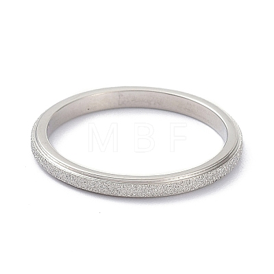2mm Matte Plain Dome Finger Ring for Girl Women RJEW-C012-01D-P-1