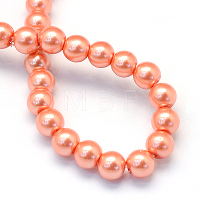 Baking Painted Glass Pearl Bead Strands HY-Q003-5mm-77-1