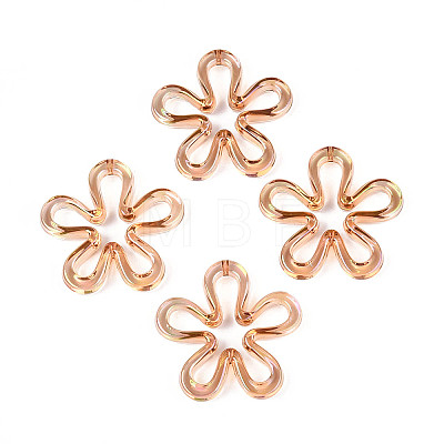 Plated UV Acrylic Beads TACR-S161-04D-1