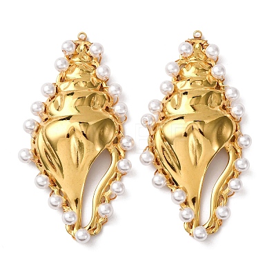 304 Stainless Steel Big Pendants X-STAS-L299-10G-1