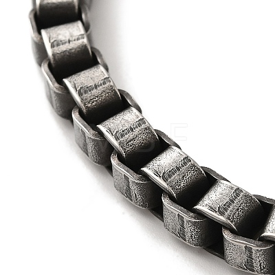 316 Surgical Stainless Steel Box Chain Bracelets with Magnetic Clasps BJEW-Q349-06B-02-1