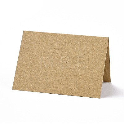 Kraft Paper Thank You Greeting Cards DIY-F120-01F-1