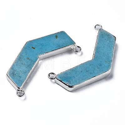 Synthetic Turquoise Links Connectors G-Q998-019-1