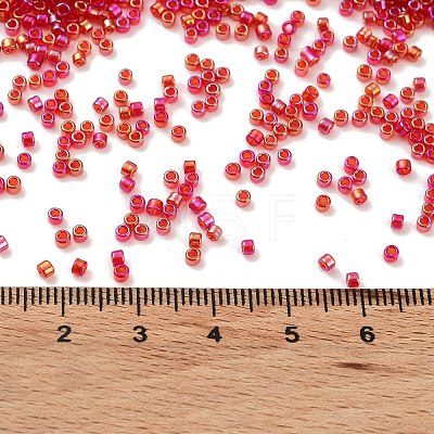 Transparent Colours Glass Seed Beads SEED-S042-14B-02-1