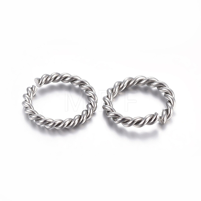Tarnish Resistant 304 Stainless Steel Jump Rings X-STAS-F191-11P-B-1