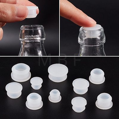 Gorgecraft 24Pcs 4 Style Silicone Bottle Seal Plug AJEW-GF0005-95-1