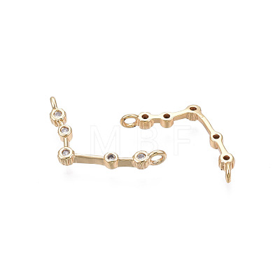 Brass Connector Charms KK-N232-329F-1