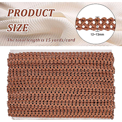 Braided PU Imitation Leather Ribbon OCOR-WH0074-88C-1