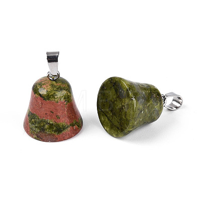 Natural Unakite Pendants G-N349-15P-04-1