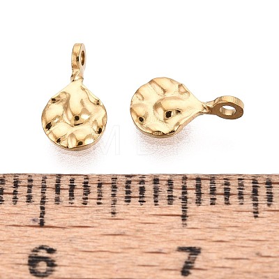 304 Stainless Steel Teardrop Charms STAS-T072-39G-1