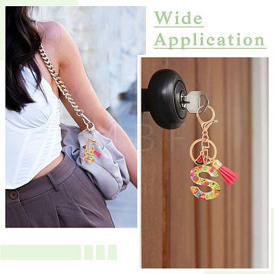 Fruit Series Letter Resin Keychains KEYC-TAC0033-02S-1