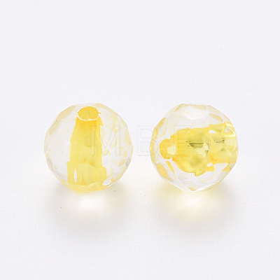 Transparent Acrylic Beads TACR-S154-10A-81-1