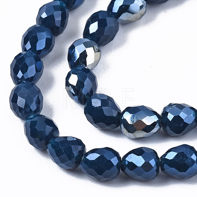 Opaque Glass Beads Strands EGLA-T008-16-1