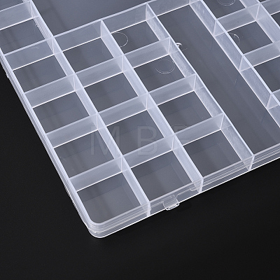 Transparent Plastic Bead Containers CON-YW0001-17-1