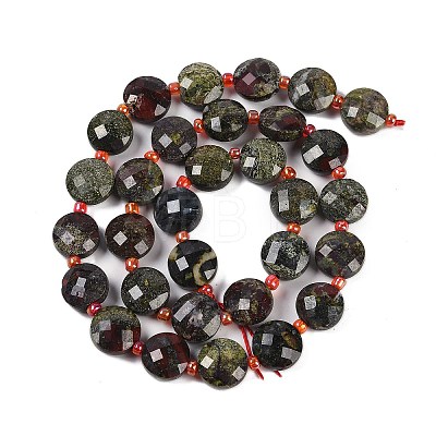 Natural Dragon Blood Beads Strands G-B094-A21-01-1