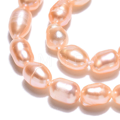 Natural Cultured Freshwater Pearl Beads Strands PEAR-N012-03M-1