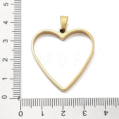 304 Stainless Steel Open Back Bezel Pendants STAS-Z091-05G-09-1