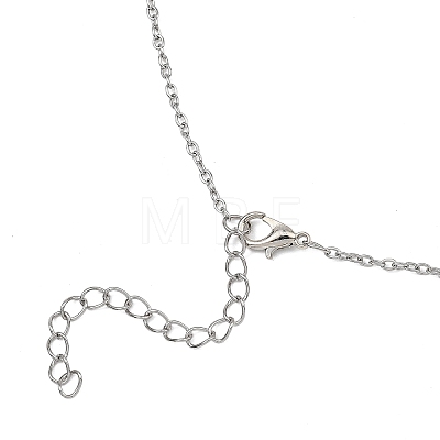 Alloy Guardian Angel Pendant Necklaces for Women FS-WG32A2C-01-1