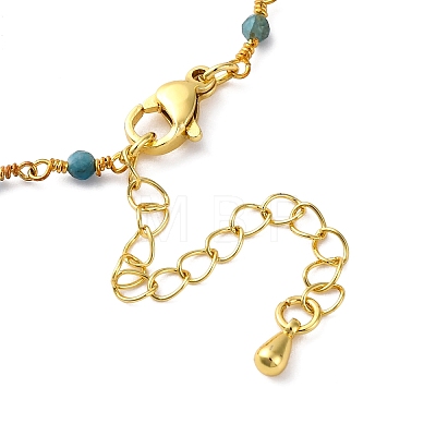 Brass Chain Necklace Making KK-K337-13G-1