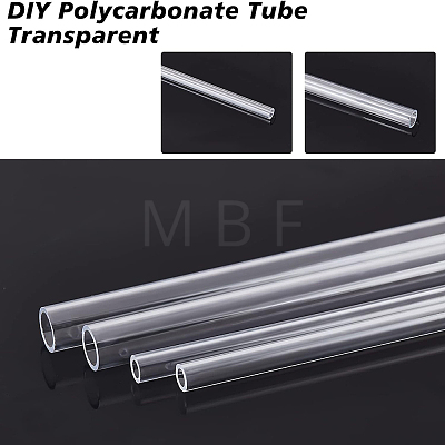 BENECREAT 16Pcs 2 Styles DIY Polycarbonate Tube DIY-BC0004-95-1