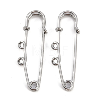 304 Stainless Steel Safety Pins Brooch Findings STAS-K252-05A-P-1