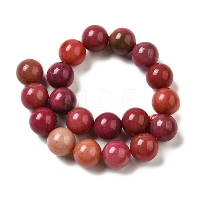 Dyed Natural Malaysia Jade Beads Strands G-G021-02C-17-1