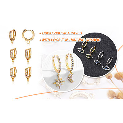 Eco-Friendly Brass Earring Hoops Findings KK-TA0007-40-1