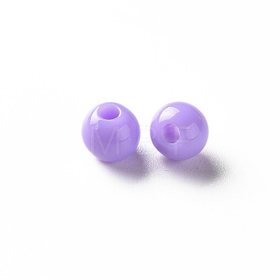 Opaque Acrylic Beads X-MACR-S370-C6mm-A32-1