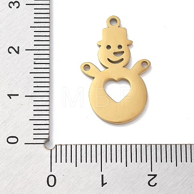 Christmas Theme 304 Stainless Steel Pendants STAS-R003-04G-01-1