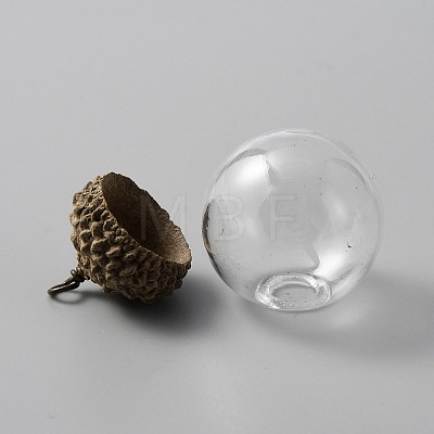 Glass Ball Pendants FIND-WH0034-11E-1
