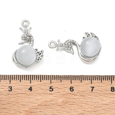 Alloy Rhinestone Pendants FIND-D044-22P-04-1