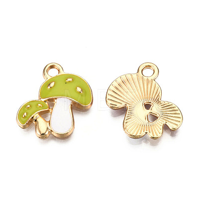 Autumn Theme Alloy Enamel Pendants ENAM-T009-46A-RS-1