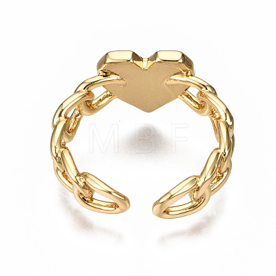 Brass Enamel Cuff Rings RJEW-N035-003-NF-1