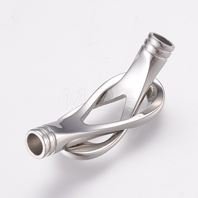 Tarnish Resistant 304 Stainless Steel Magnetic Clasps with Glue-in Ends X-STAS-L189-14P-1