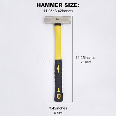 Stainless Steel Hammer TOOL-WH0127-08P-1